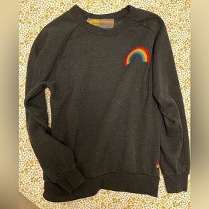 Aviator Nation Rainbow Embroidered Sweatshirt